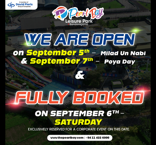 We’re open on September 5th and 7th, but closed on September 6th.