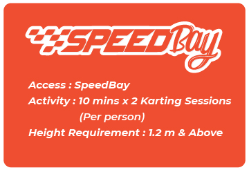 SpeedBay @ Pearl Bay Double Deal Karting Ticket - 1.2m and above in height