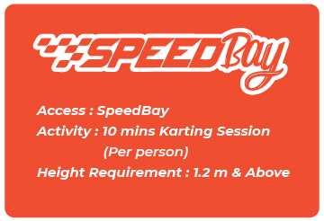 SpeedBay @ Pearl Bay Standard Karting Ticket - 1.2m and above in height